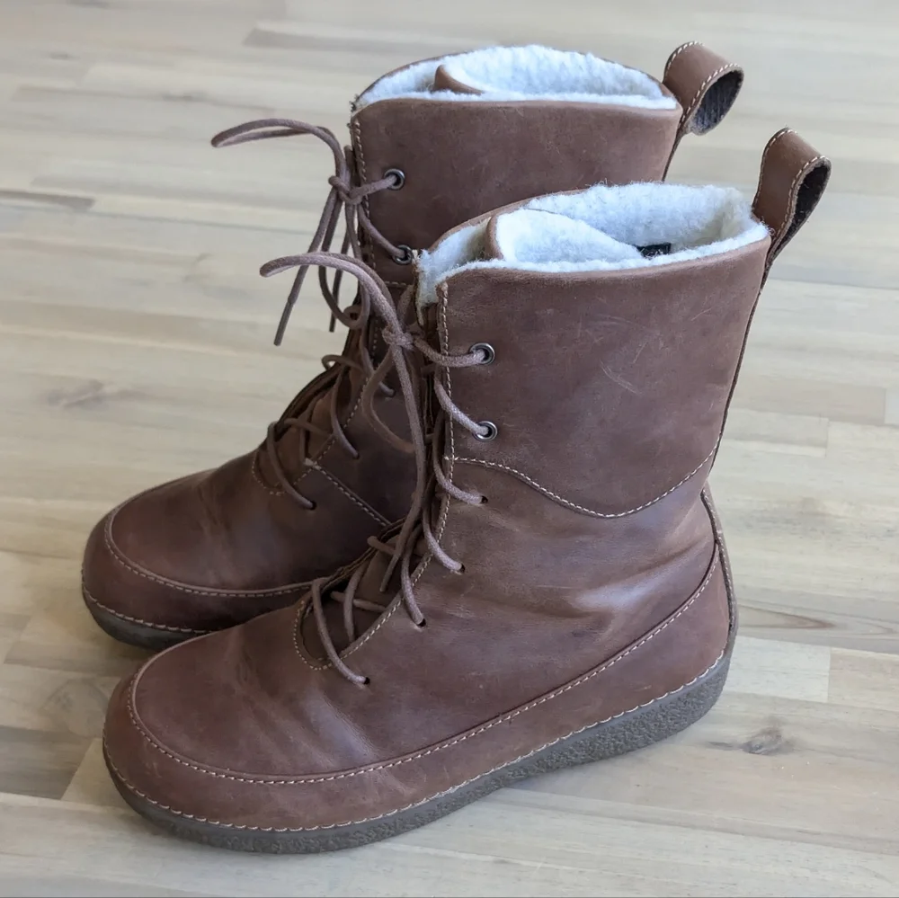 Duluth Trading Company Women's Andina‎ Leather Insulated Boots Size 7